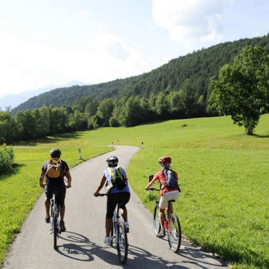 Mountain biking in the holiday region Plan de Corones